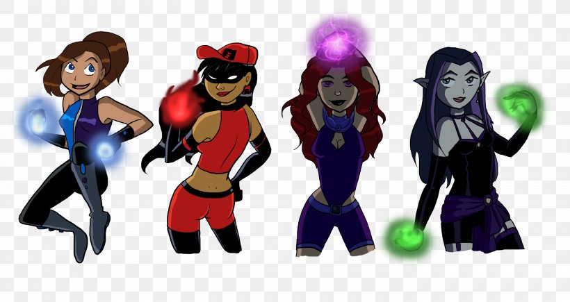 Raven Beast Boy Starfire Red X Robin, PNG, 2911x1546px, Raven, Action Figure, Beast Boy, Cartoon, Daughter Download Free