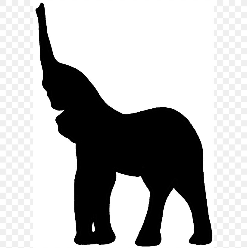 African Elephant Silhouette Clip Art, PNG, 600x824px, African Elephant, Black, Black And White, Carnivoran, Cat Like Mammal Download Free