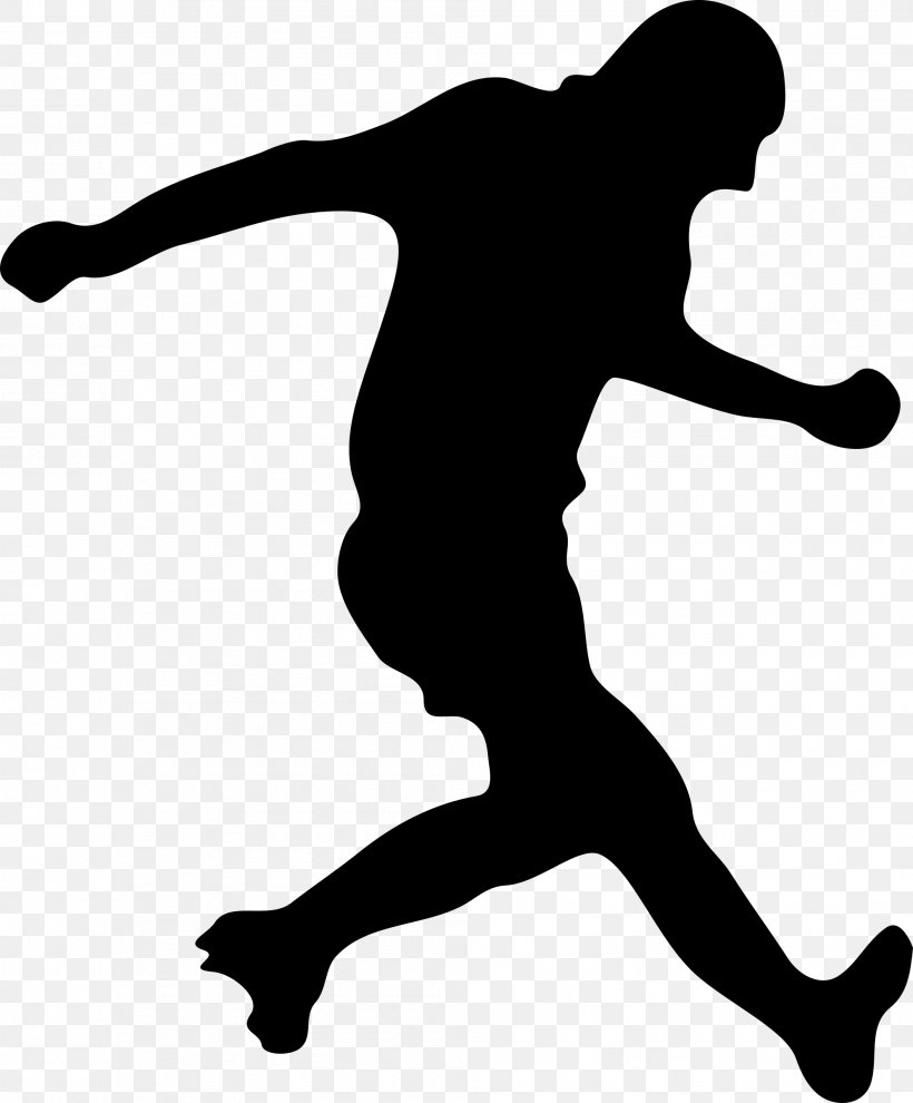 Football Player Silhouette Clip Art, PNG, 1986x2400px, Football Player, American Football, Black, Black And White, Dribbling Download Free