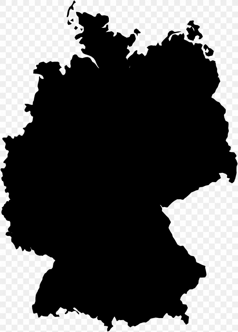 Flag Of Germany Map Clip Art, PNG, 2000x2793px, Germany, Black, Black And White, Blank Map, Flag Download Free