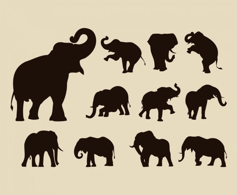 African Elephant Indian Elephant Silhouette, PNG, 1136x936px, African Elephant, Animal, Asian Elephant, Cattle Like Mammal, Drawing Download Free