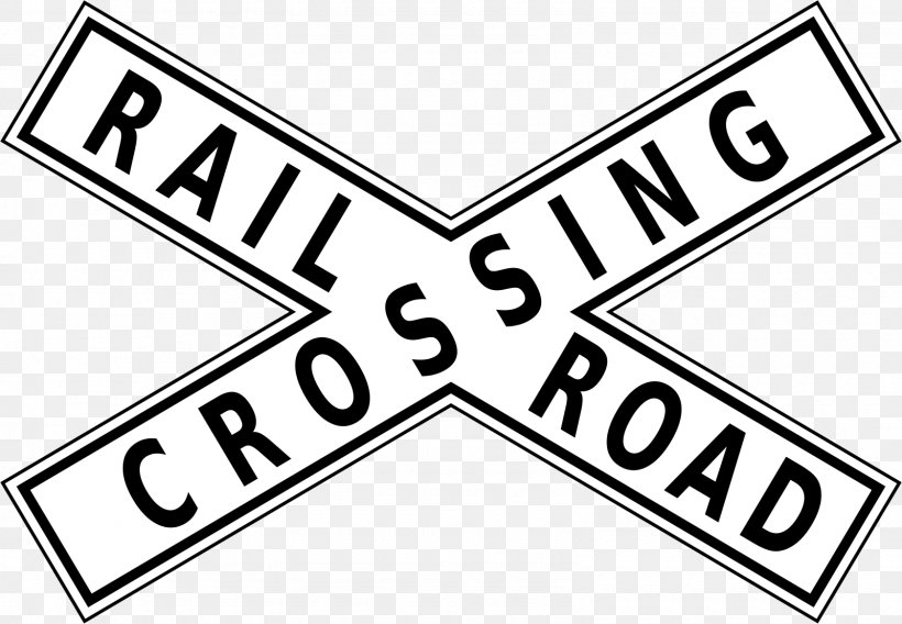 Rail Transport Australia Crossbuck Level Crossing Traffic Sign, PNG, 1600x1110px, Rail Transport, Area, Australia, Black And White, Brand Download Free