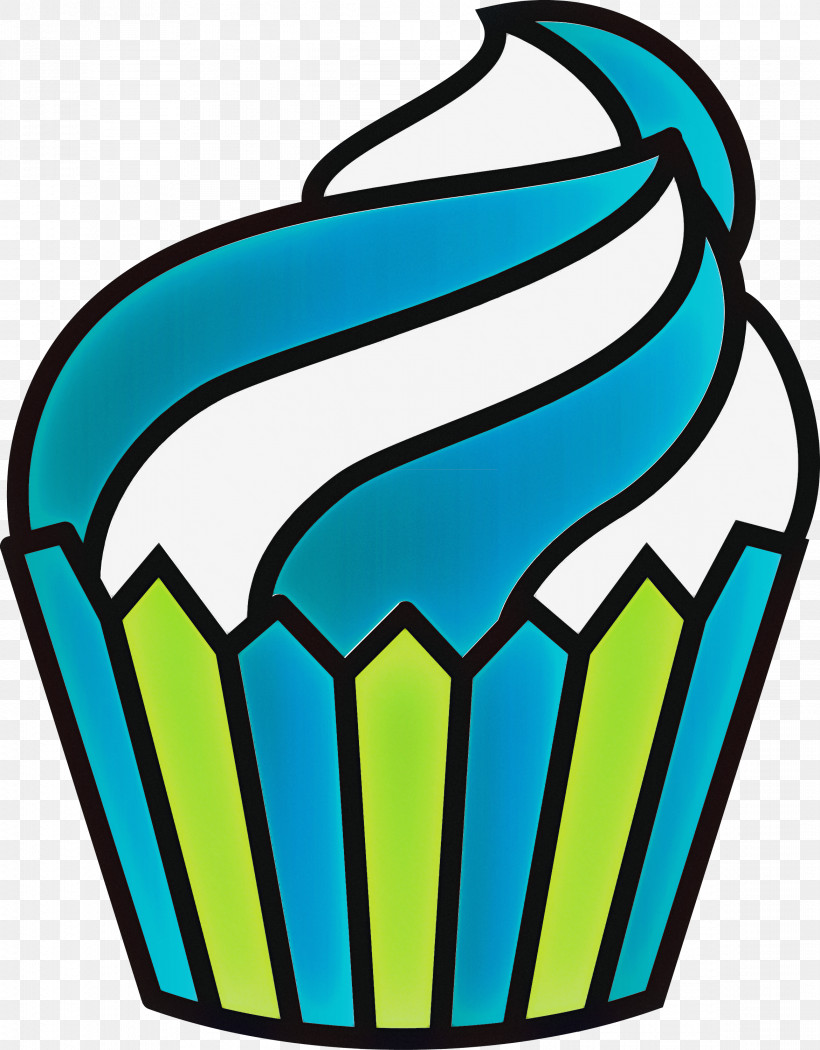 Turquoise Aqua, PNG, 2341x3000px, Cute Cupcake, Aqua, Cartoon Cupcake, Turquoise Download Free
