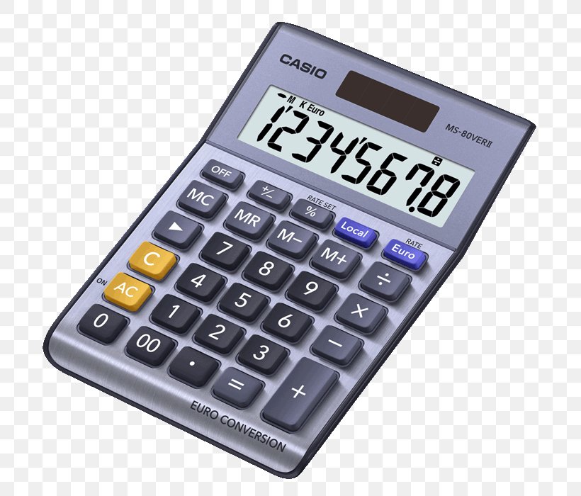 Casio SL-300VER Casio MS-80VER, PNG, 700x700px, Casio Sl300ver, Calculator, Casio, Casio Desktop Calculator, Casio Ms120bm Download Free