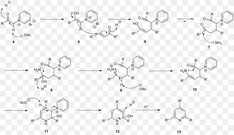 Kröhnke Pyridine Synthesis Hantzsch Pyridine Synthesis Chemical Synthesis 2,6-Lutidine, PNG, 1600x928px, Watercolor, Cartoon, Flower, Frame, Heart Download Free