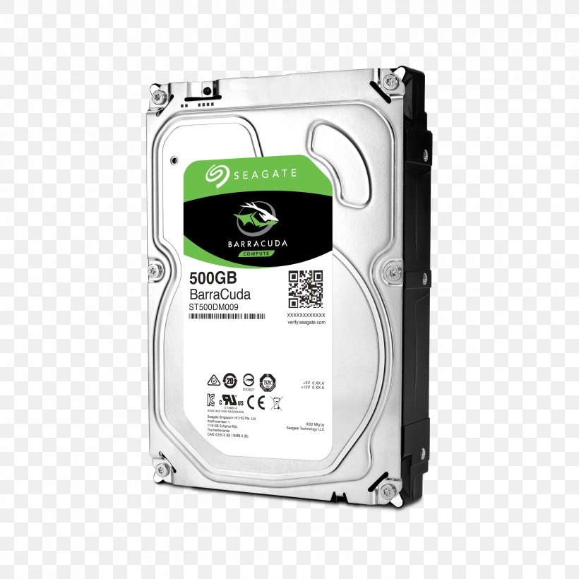 Hard Drives Hybrid Drive Seagate Barracuda Serial ATA Solid-state Drive, PNG, 3000x3000px, Hard Drives, Brand, Computer Component, Data Storage, Data Storage Device Download Free