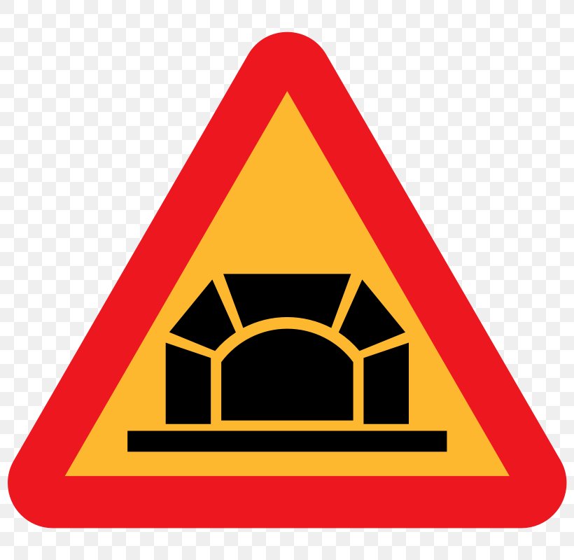 Traffic Sign Tunnel Warning Sign Clip Art, PNG, 800x800px, Traffic Sign, Area, Brand, Information Sign, Intersection Download Free