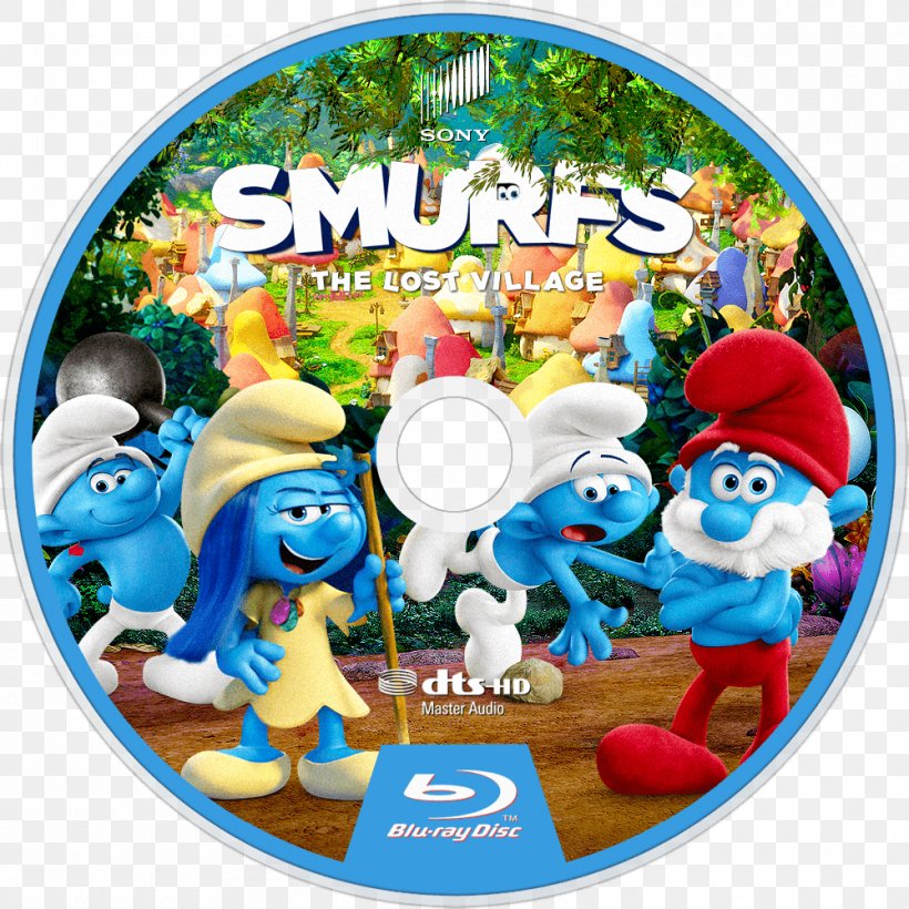 Blu-ray Disc The Smurfs DVD Film, PNG, 1000x1000px, 2017, Bluray Disc, Compact Disc, Dvd, Fan Art Download Free