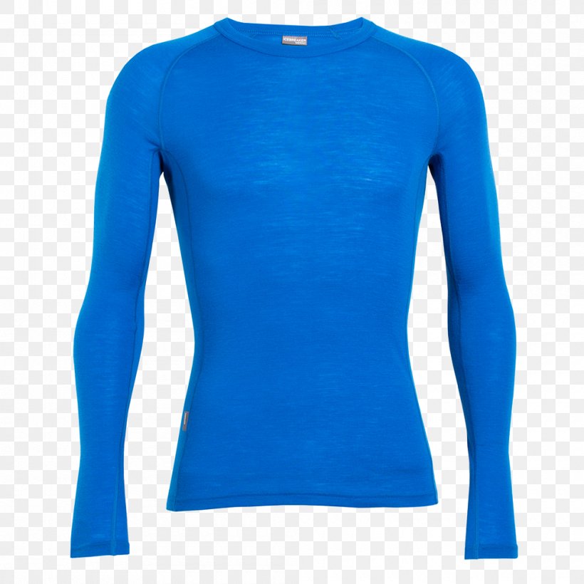Long-sleeved T-shirt Long-sleeved T-shirt Icebreaker Under Armour, PNG, 1000x1000px, Tshirt, Active Shirt, Blue, Clothing, Cobalt Blue Download Free