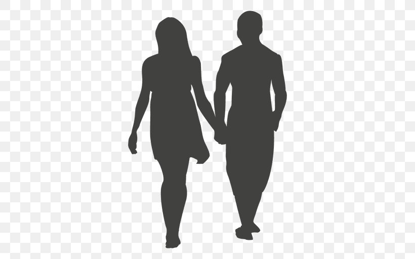 Silhouette, PNG, 512x512px, Silhouette, Arm, Black, Black And White, Couple Download Free