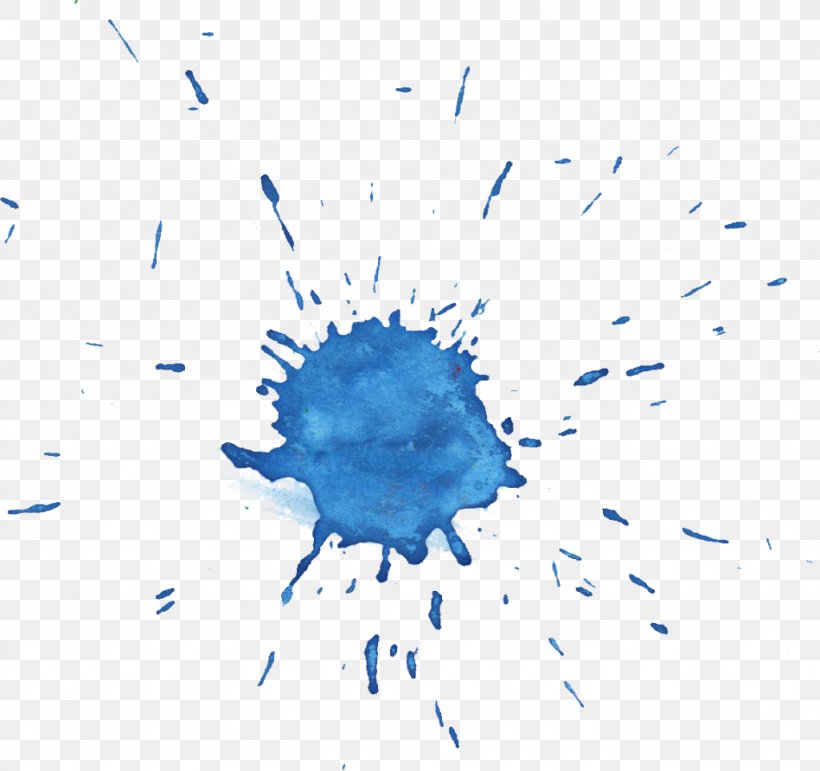 Blue Watercolor Painting Splash, PNG, 1024x964px, Blue, Azure, Drop, Organism, Paint Download Free