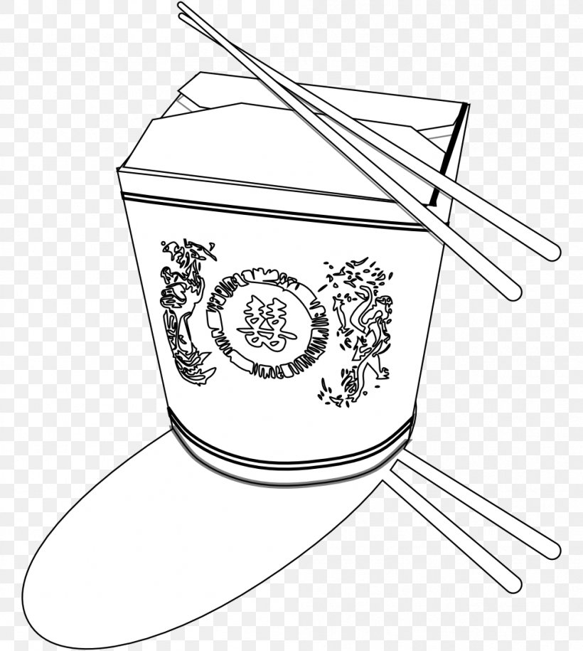 Chinese Cuisine Fast Food Line Art Black And White Clip Art, PNG, 999x1115px, Chinese Cuisine, Black And White, Chinese Restaurant, Coloring Book, Drawing Download Free