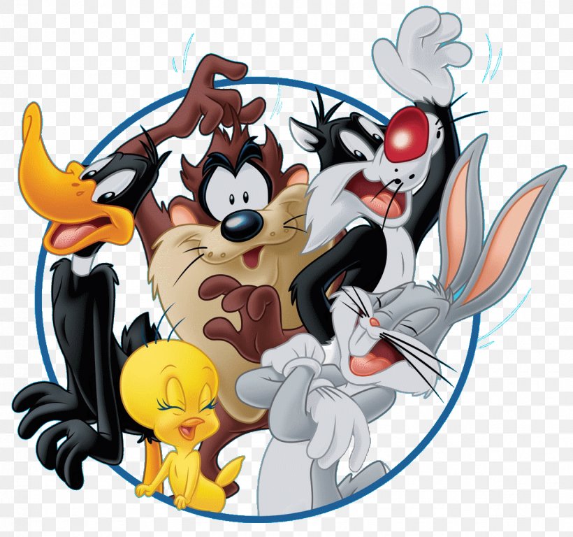 Daffy Duck Bugs Bunny Tweety Tasmanian Devil Sylvester, PNG, 1188x1113px, Watercolor, Cartoon, Flower, Frame, Heart Download Free