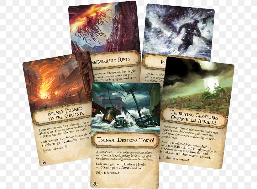 Eldritch Horror Cities In Ruin Expansion Fantasy Flight Games Arkham Horror: The Card Game, PNG, 700x601px, Eldritch Horror, Advertising, Arkham, Arkham Horror The Card Game, Board Game Download Free