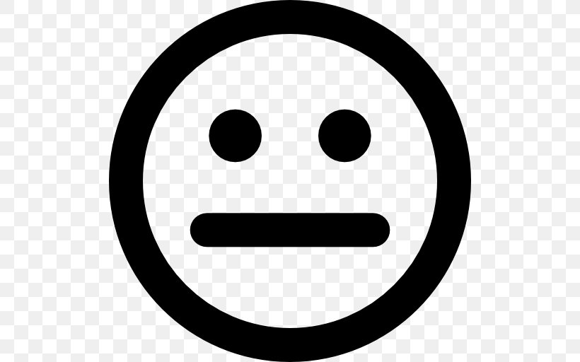 Emoticon Smiley Sadness Clip Art, PNG, 512x512px, Emoticon, Black And White, Emoji, Emotion, Face Download Free