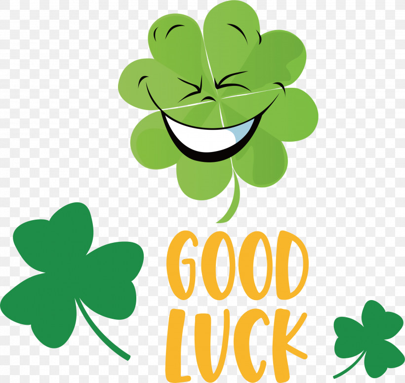 Good Luck Saint Patrick Patricks Day, PNG, 2903x2748px, Good Luck, Animation, Cartoon, Clover, Emoticon Download Free