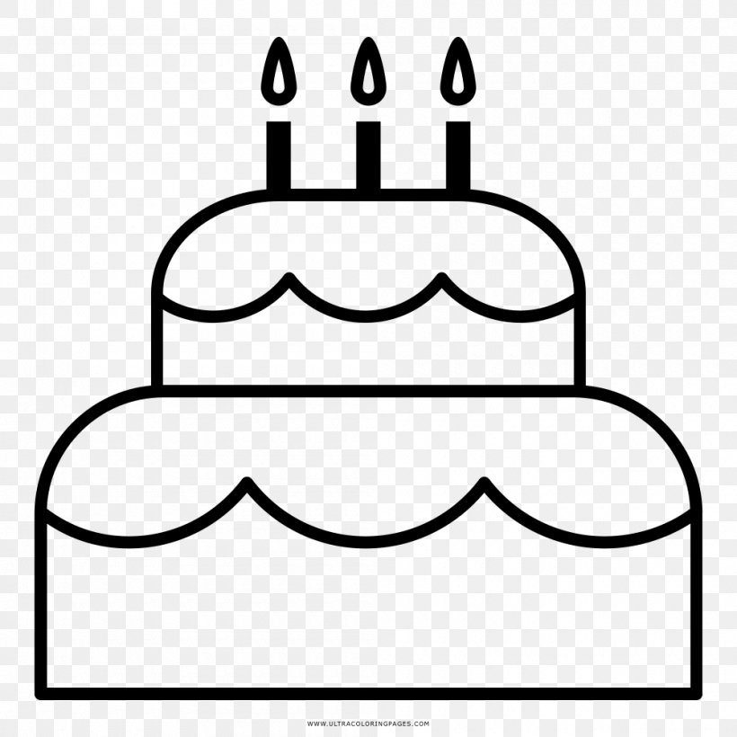 Birthday Cake Torte Drawing Torta Coloring Book, PNG, 1000x1000px, Birthday Cake, Artwork, Ausmalbild, Birthday, Black Download Free