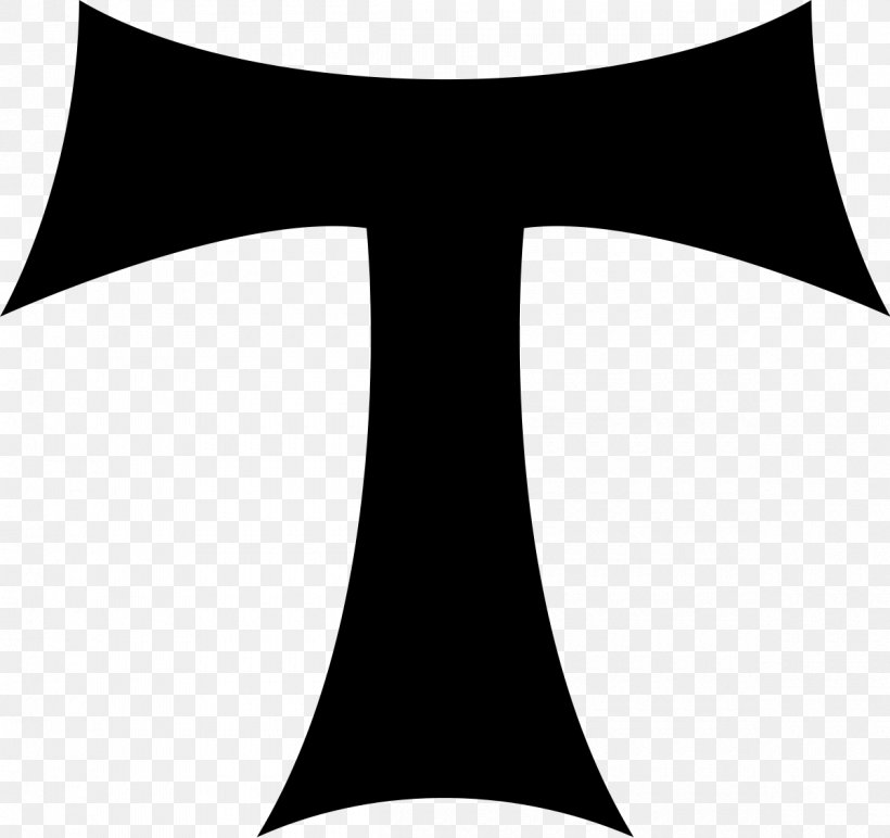 Tau Cross Christian Cross Symbol, PNG, 1200x1130px, Tau Cross, Anthony Of Padua, Anthony The Great, Black, Black And White Download Free