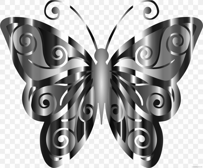 Butterfly Desktop Wallpaper Insect Brush-footed Butterflies Clip Art, PNG, 2442x2018px, Butterfly, Arthropod, Black And White, Borboleta, Brush Footed Butterfly Download Free