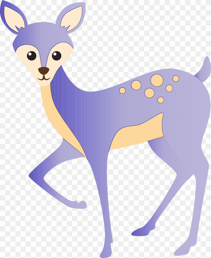 Deer Wildlife Fawn Tail Animal Figure, PNG, 2450x3000px, Watercolor Deer, Animal Figure, Deer, Fawn, Paint Download Free