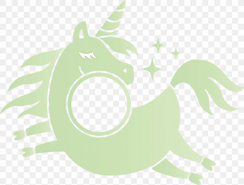 Green Logo Squirrel, PNG, 3000x2281px, Unicorn Frame, Green, Logo, Paint, Squirrel Download Free