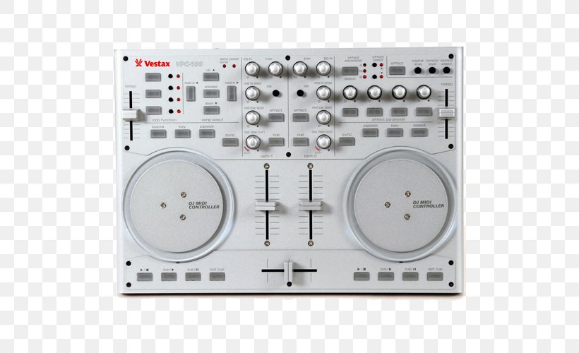 DJ Controller Disc Jockey Vestax MIDI Controllers, PNG, 500x500px, Watercolor, Cartoon, Flower, Frame, Heart Download Free