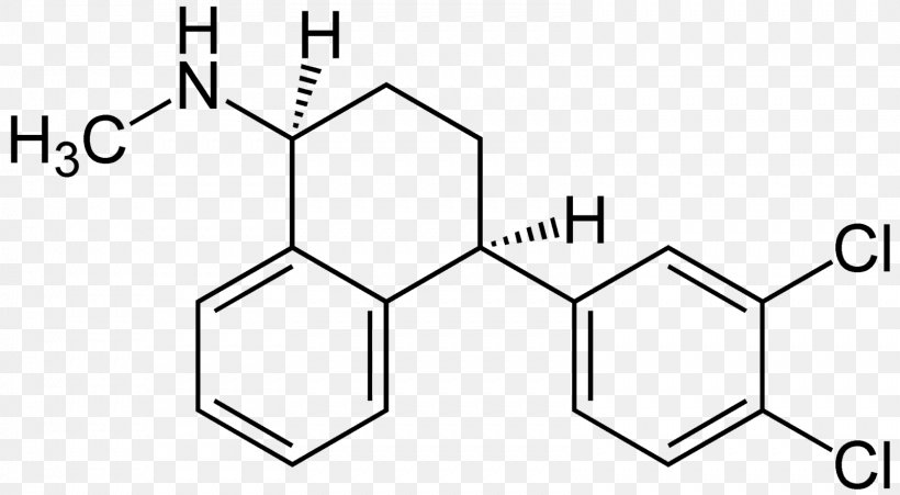 Sertraline Hydrochloride Chemistry Selective Serotonin Reuptake Inhibitor, PNG, 1599x880px, Sertraline, Amine, Area, Benzotriazole, Black Download Free