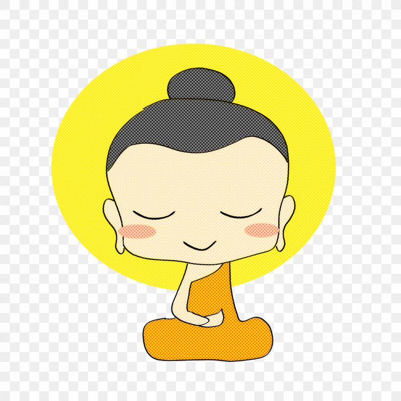 Cartoon Yellow Head Nose Happy, PNG, 2400x2400px, Cartoon, Happy, Head, Nose, Smile Download Free