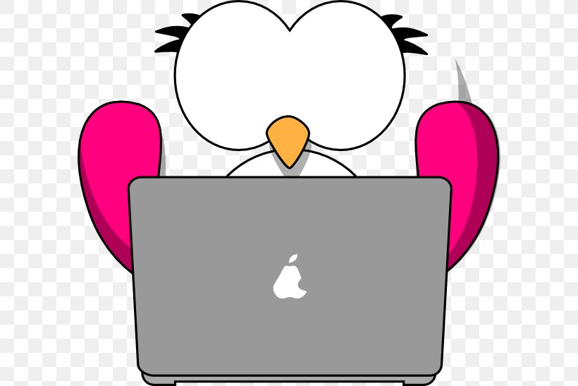 Laptop Owl Cartoon Clip Art, PNG, 600x547px, Watercolor, Cartoon, Flower, Frame, Heart Download Free