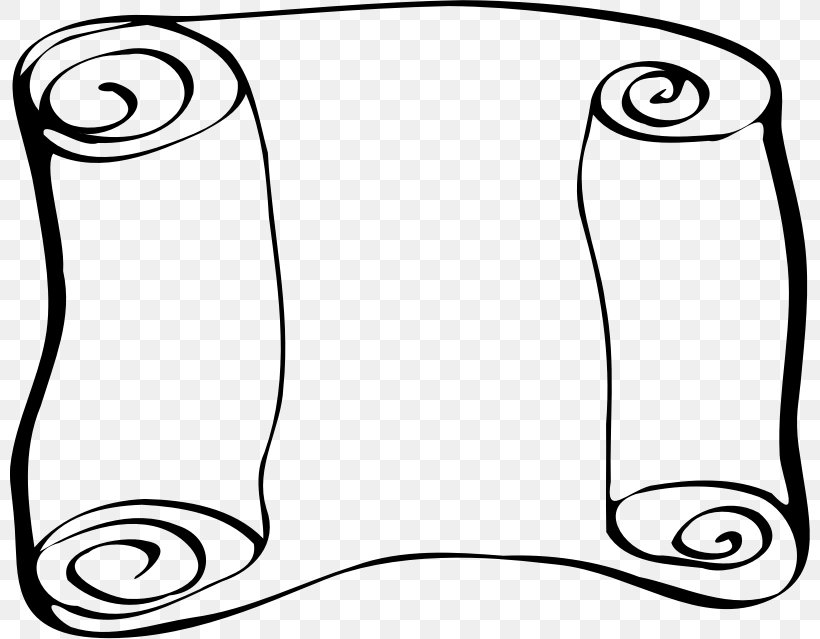 Scroll Clip Art, PNG, 800x639px, Scroll, Area, Black, Black And White, Line Art Download Free