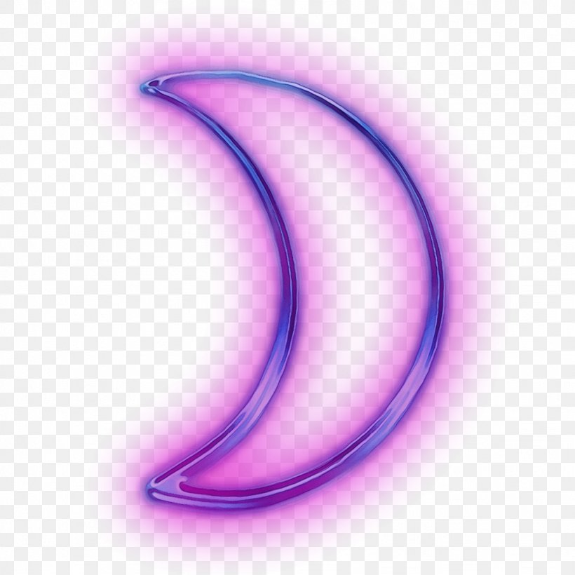 Violet Purple Font Symbol Crescent, PNG, 1024x1024px, Watercolor, Crescent, Paint, Purple, Symbol Download Free