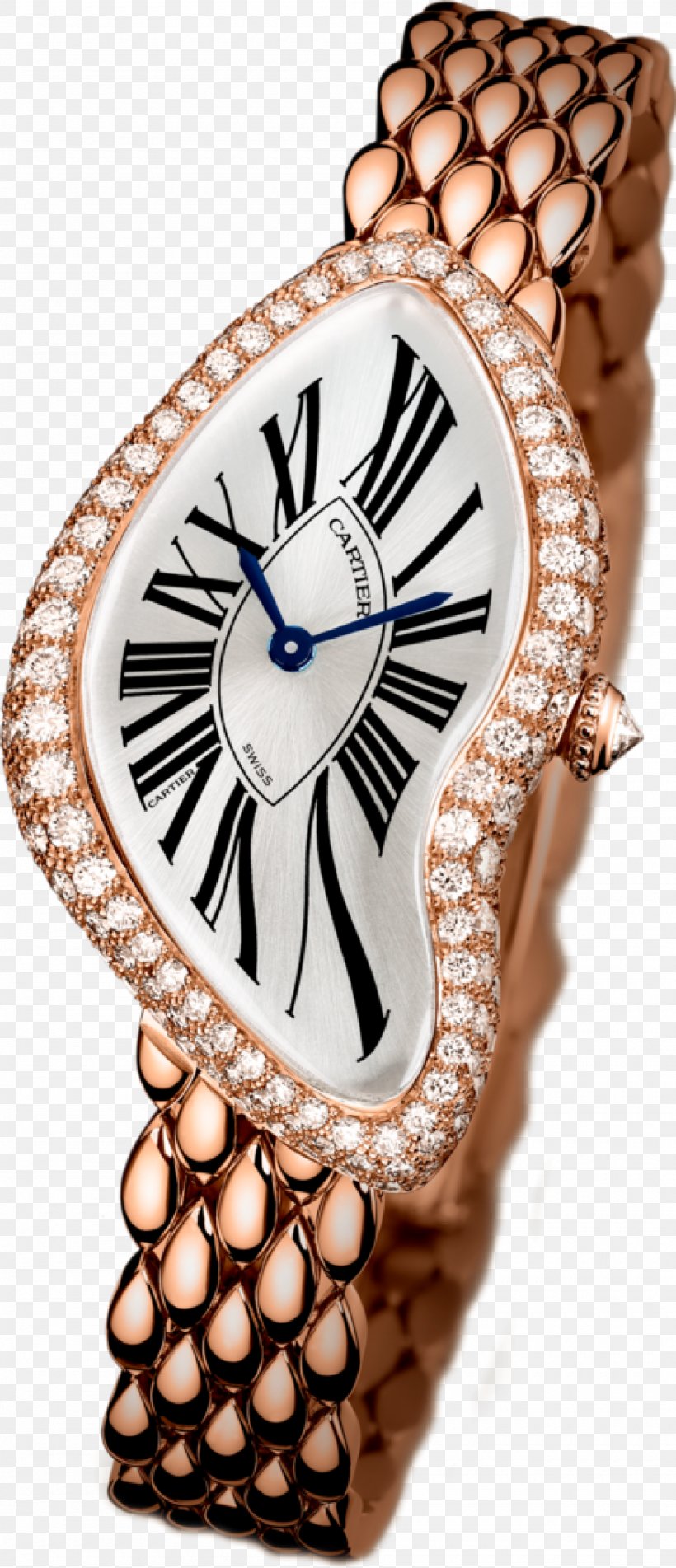 Watch Cartier Diamond Gold, PNG, 2000x4643px, Watch, Caliber, Carat, Cartier, Chain Download Free