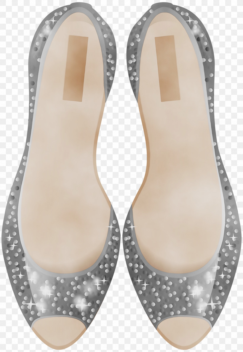 Footwear Shoe Beige Flip-flops Slipper, PNG, 2071x3000px, Watercolor, Ballet Flat, Beige, Court Shoe, Flipflops Download Free