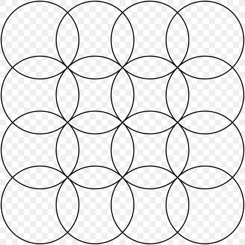 Overlapping Circles Grid Information, PNG, 1024x1024px, Overlapping Circles Grid, Area, Black, Black And White, Coreldraw Download Free