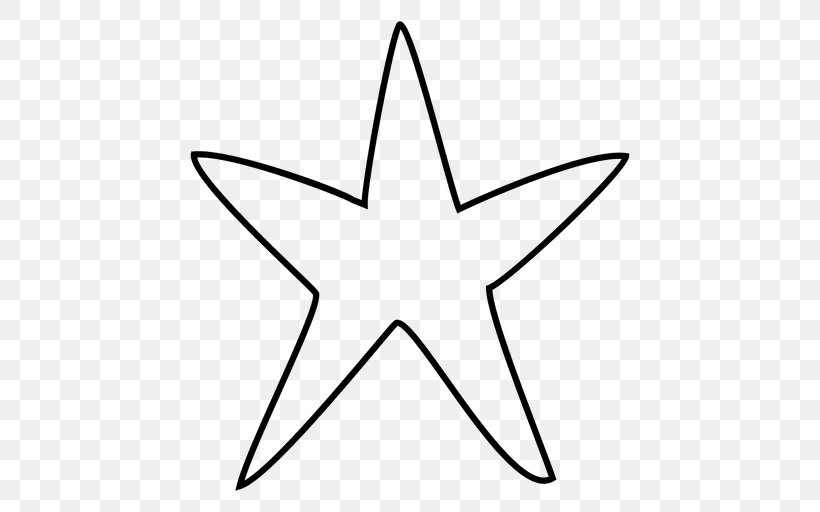 Star Line Clip Art, PNG, 512x512px, Star, Area, Black And White, Drawing, Fivepointed Star Download Free