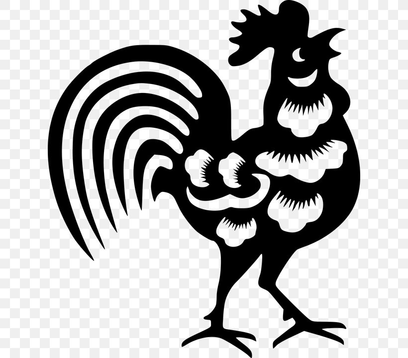 Chicken Rooster Chinese New Year Clip Art, PNG, 628x720px, 2017, Chicken, Artwork, Beak, Bird Download Free