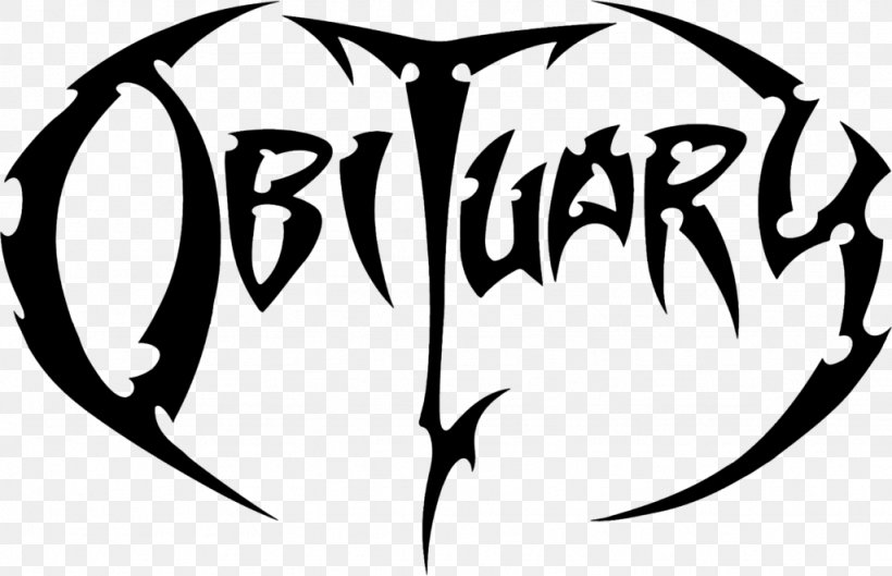 Obituary Death Metal Logo Cause Of Death Heavy Metal, PNG, 1024x661px, Obituary, Album, Black, Black And White, Calligraphy Download Free