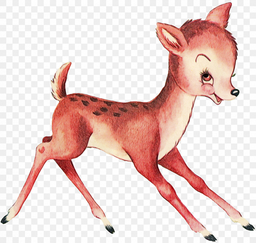 Deer Animal Figure Tail Fawn Wildlife, PNG, 1800x1711px, Watercolor, Animal Figure, Deer, Drawing, Fawn Download Free