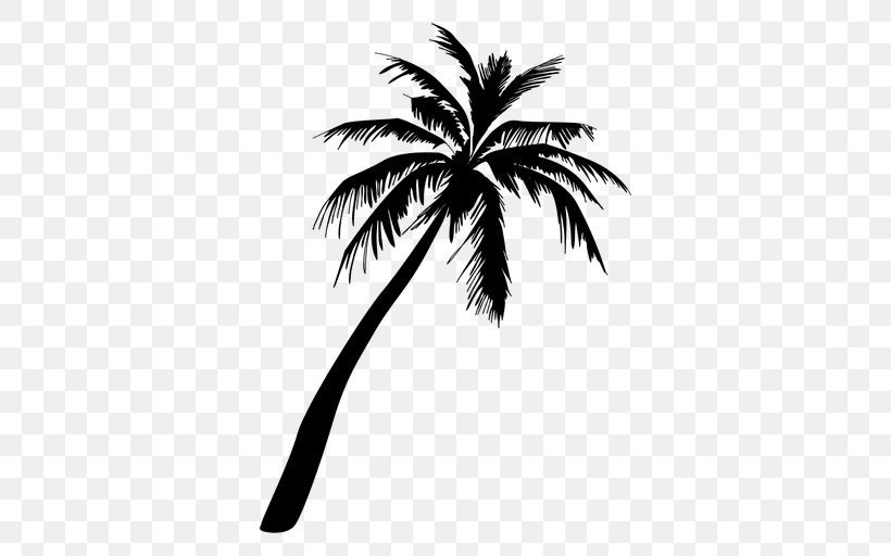 Palm Tree, PNG, 512x512px, Tree, Arecales, Attalea Speciosa, Black, Blackandwhite Download Free