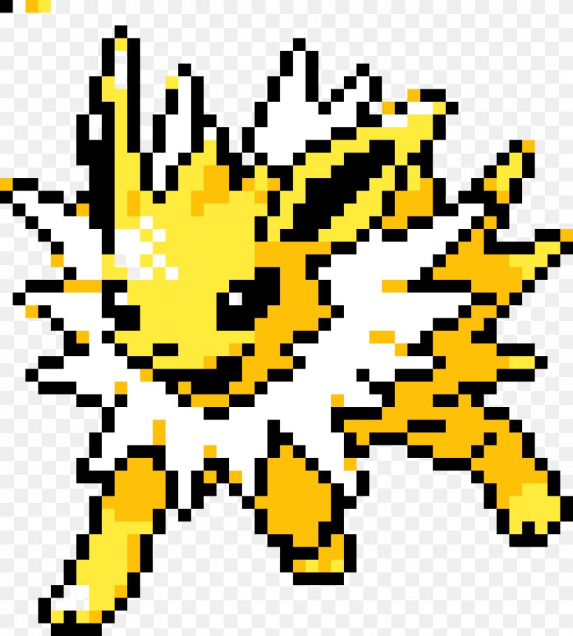 Pixel Art Jolteon Pokémon Eevee, PNG, 1080x1200px, Pixel Art, Area, Art, Artist, Black Download Free