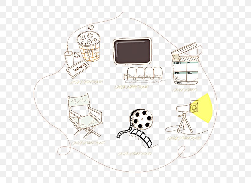 Cinema Film Drawing, PNG, 600x600px, Cinema, Area, Brand, Cartoon, Clapperboard Download Free