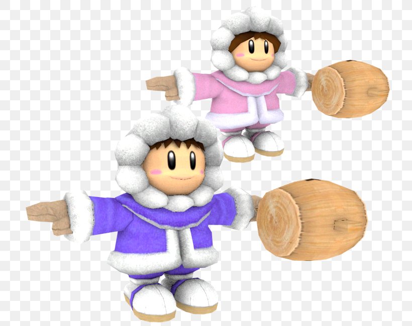 Super Smash Bros. Melee Ice Climber Super Smash Bros. Brawl Popo GameCube, PNG, 750x650px, Super Smash Bros Melee, Baby Toys, Christmas, Christmas Ornament, Fictional Character Download Free