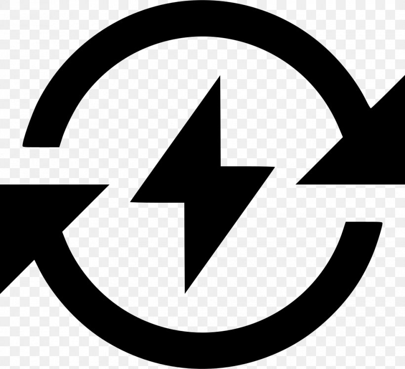 Electric Power Icon, PNG, 980x892px, Clockwise, Area, Black, Black And White, Brand Download Free