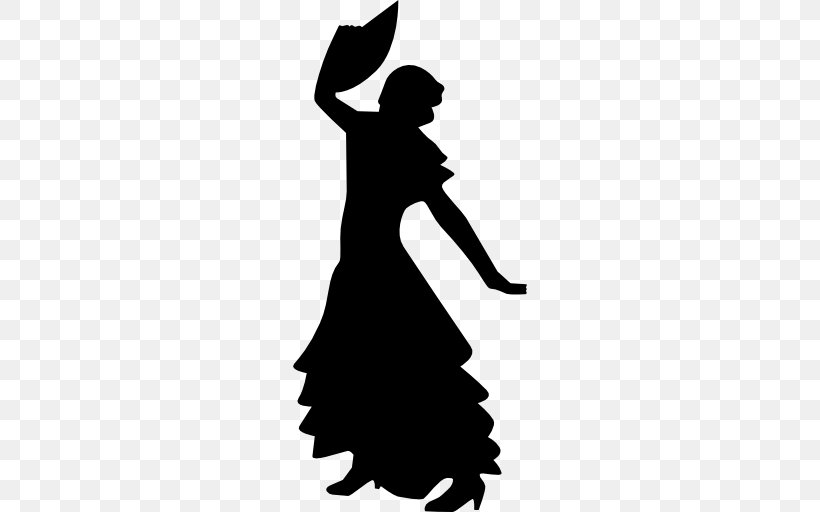 Flamenco Dance Silhouette Musician, PNG, 512x512px, Watercolor, Cartoon, Flower, Frame, Heart Download Free