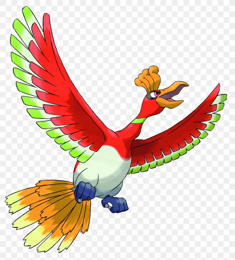 Pokémon Gold And Silver Pokémon HeartGold And SoulSilver Pokémon Ultra Sun And Ultra Moon Pokémon Ruby And Sapphire Ho-Oh, PNG, 1280x1415px, Pokemon Ruby And Sapphire, Animal Figure, Beak, Bird, Fauna Download Free