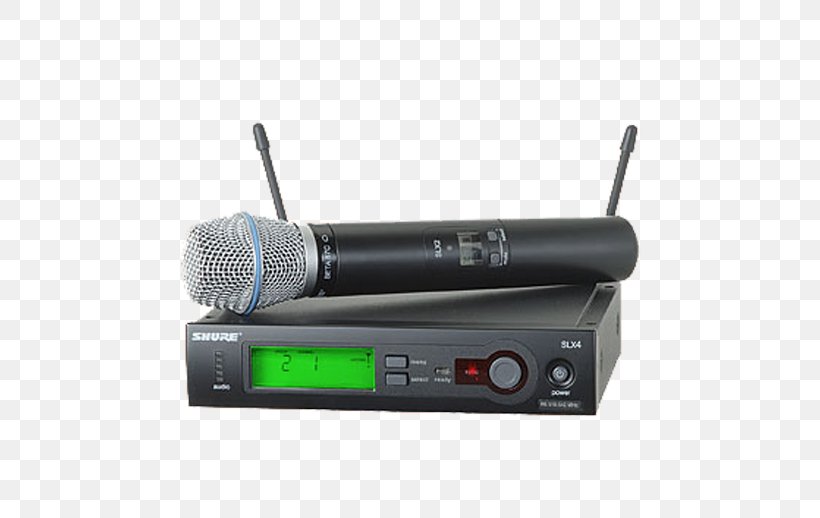 Wireless Microphone Shure SM58 Shure BETA 87A Shure SLX24/BETA58, PNG, 666x518px, Microphone, Audio, Audio Equipment, Electronic Device, Electronics Download Free