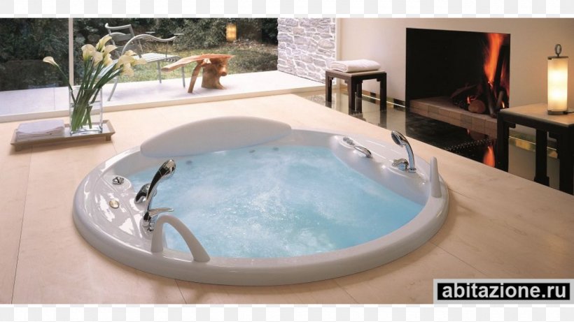 Hot Tub Bathtub Modern Bathroom Window, PNG, 1280x720px, Hot Tub, Bathroom, Bathtub, Bedroom, Curtain Download Free