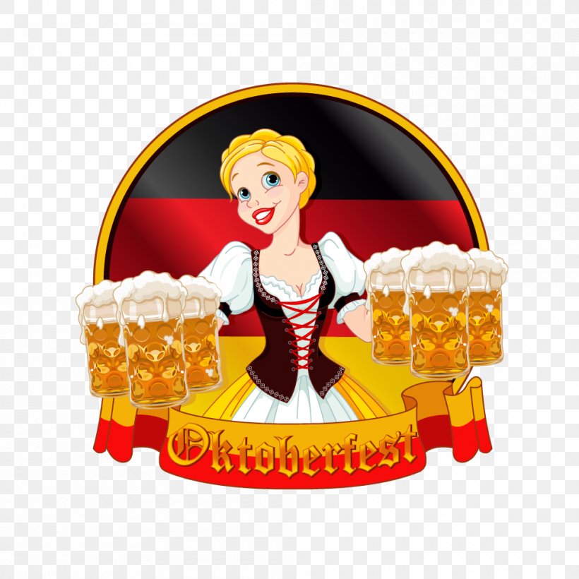 Oktoberfest Beer German Cuisine Clip Art, PNG, 1000x1000px, Oktoberfest, Art, Beer, Beer Glassware, Beer In Germany Download Free