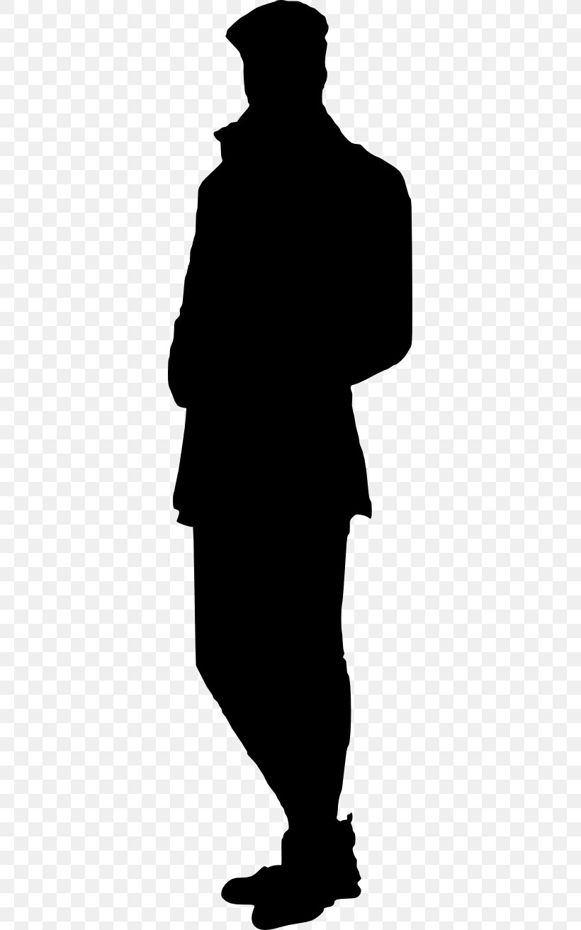 Silhouette Transparency Vector Graphics Image, PNG, 345x1312px, Silhouette, Black, Blackandwhite, Character, Man Download Free