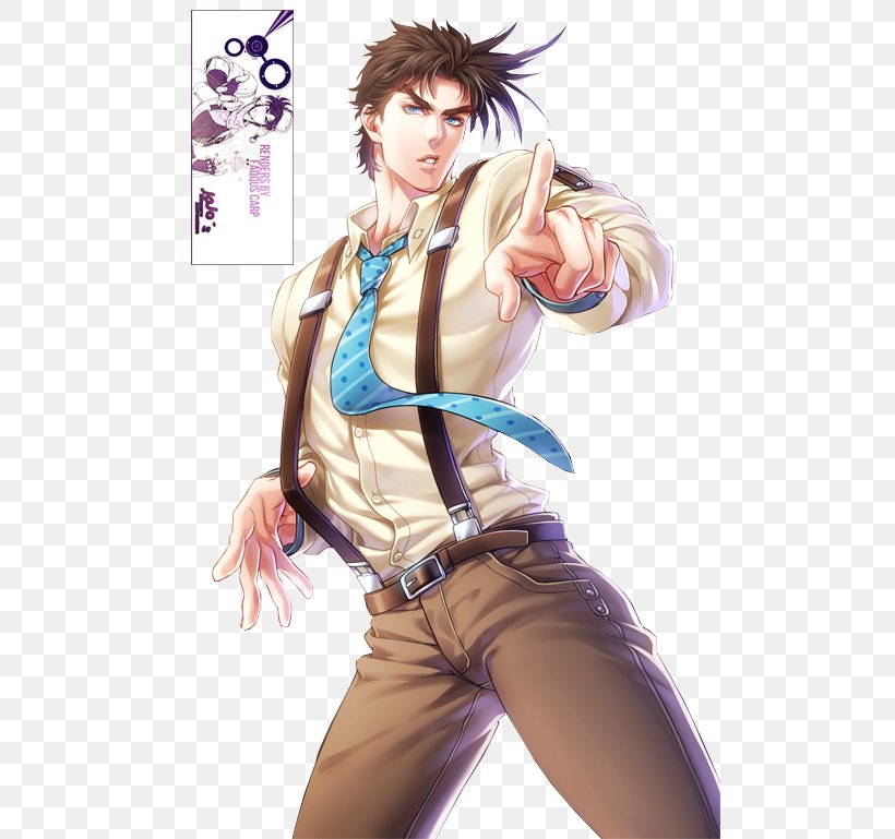 JoJo's Bizarre Adventure: All Star Battle Jotaro Kujo Joseph Joestar Jonathan Joestar, PNG, 500x769px, Watercolor, Cartoon, Flower, Frame, Heart Download Free